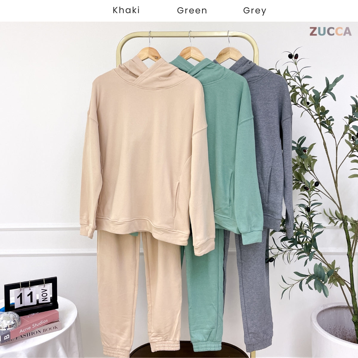 ZUCCA NATALIA WOMEN SWEATSHIRT SET TOP PANTS - MAC1001