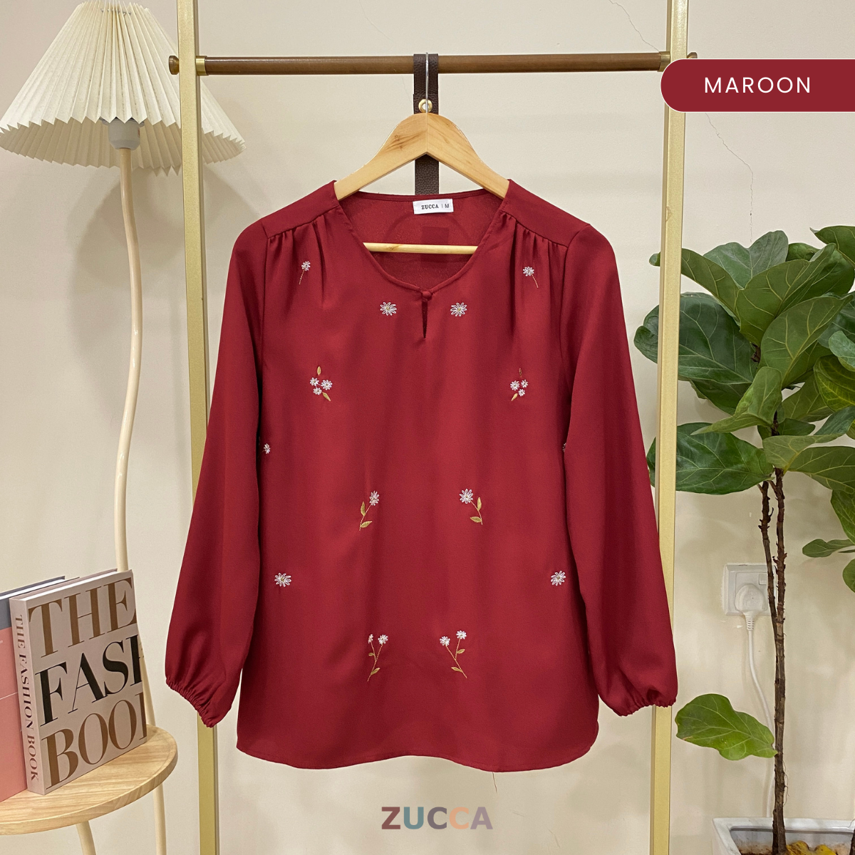 ZUCCA WINNY PLEATED SHOULDER WOMEN BLOUSE - MA012