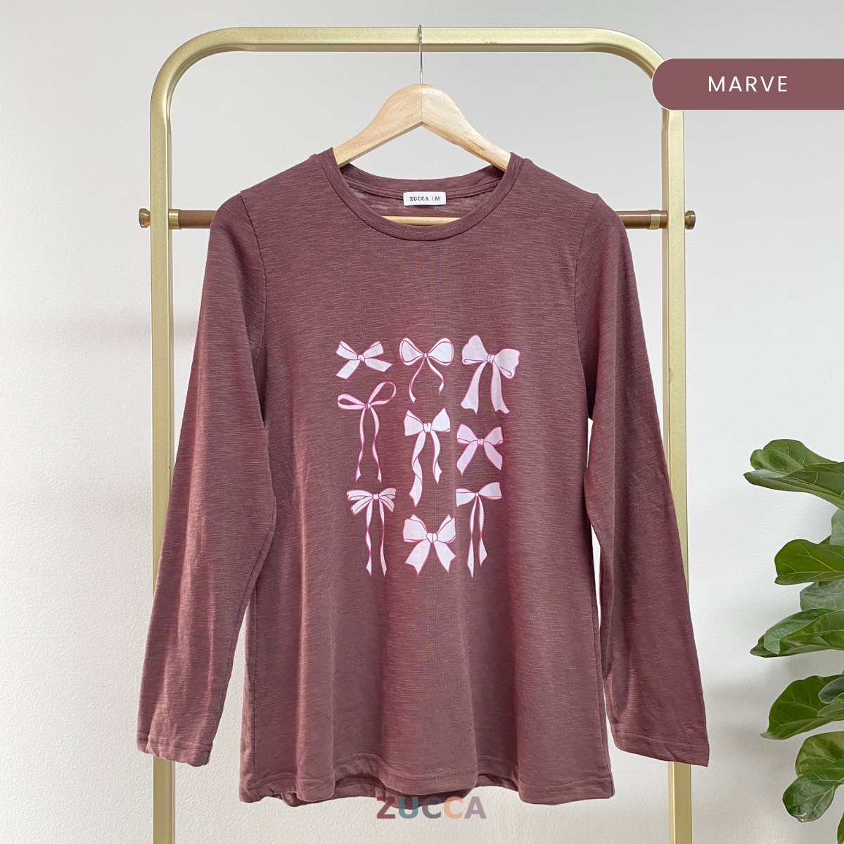 ZUCCA NADINA KEMEJA KASUAL BERCORAK REBEN – MA033 BAJU WANITA