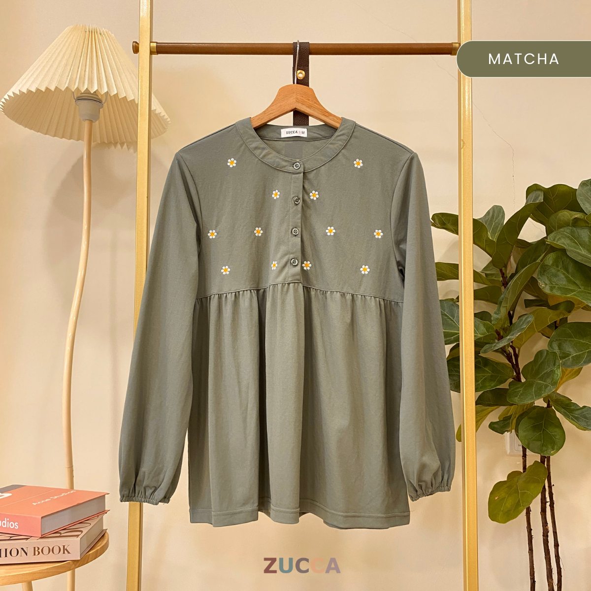 ZUCCA NELLA BLOUS DOLLY SULAMAN FLORAL DAISY - MA013