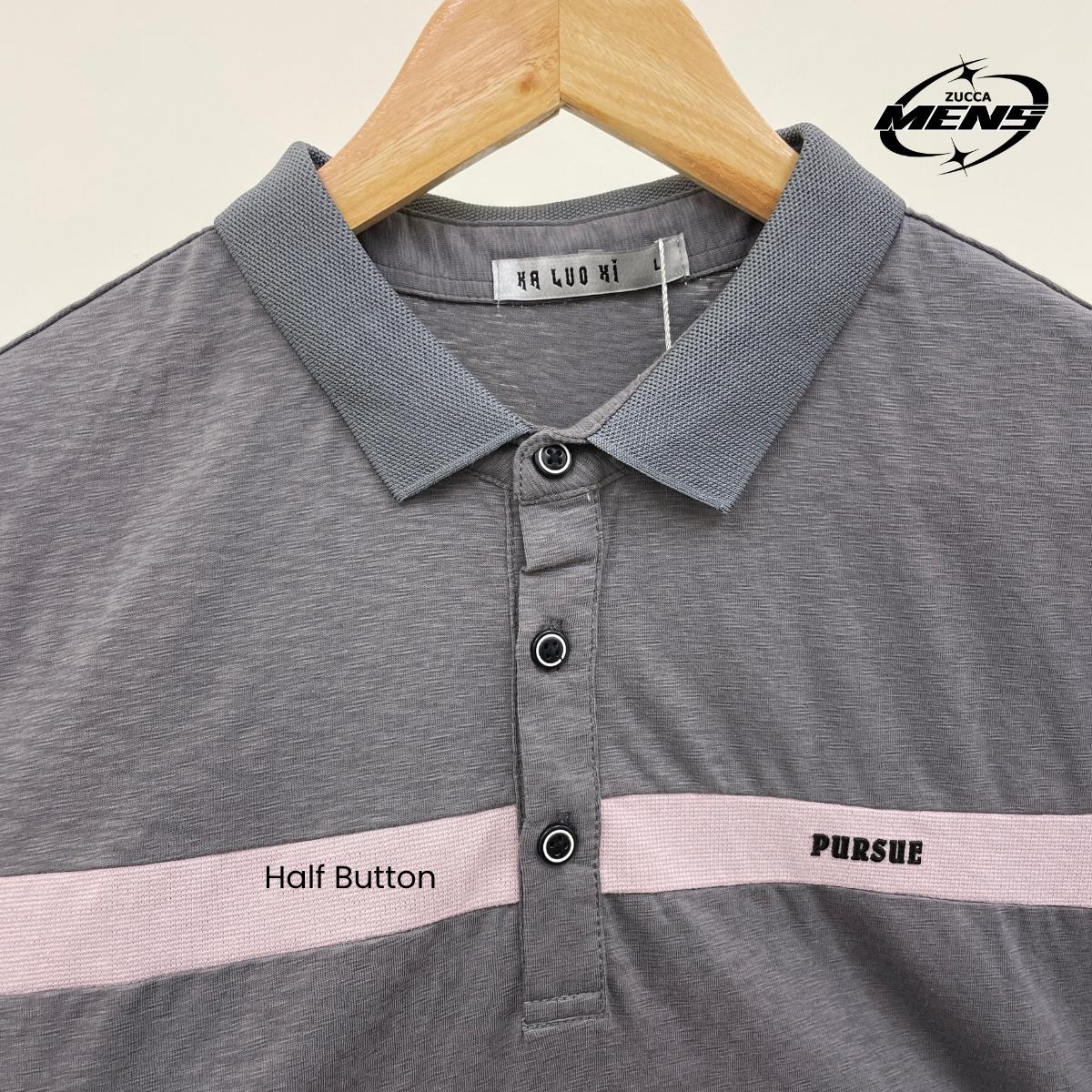 ZUCCA IZAT CASUAL TWO-TONED COLLAR SHIRT - MC1015 BAJU LELAKI