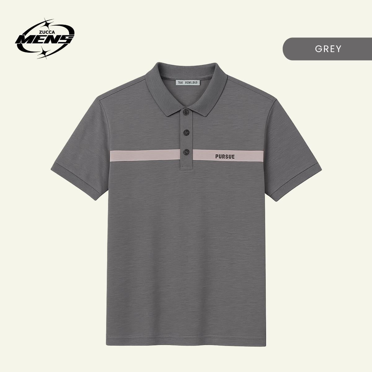 ZUCCA IZAT CASUAL TWO-TONED COLLAR SHIRT - MC1015 BAJU LELAKI