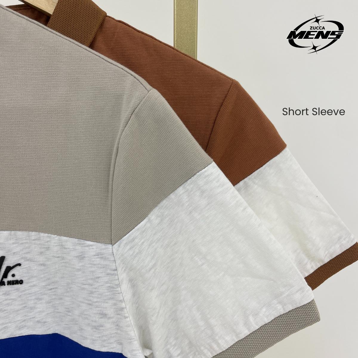 ZUCCA JAMAL TRIPLETONE CLASSIC POLO - MC1017 BAJU LELAKI