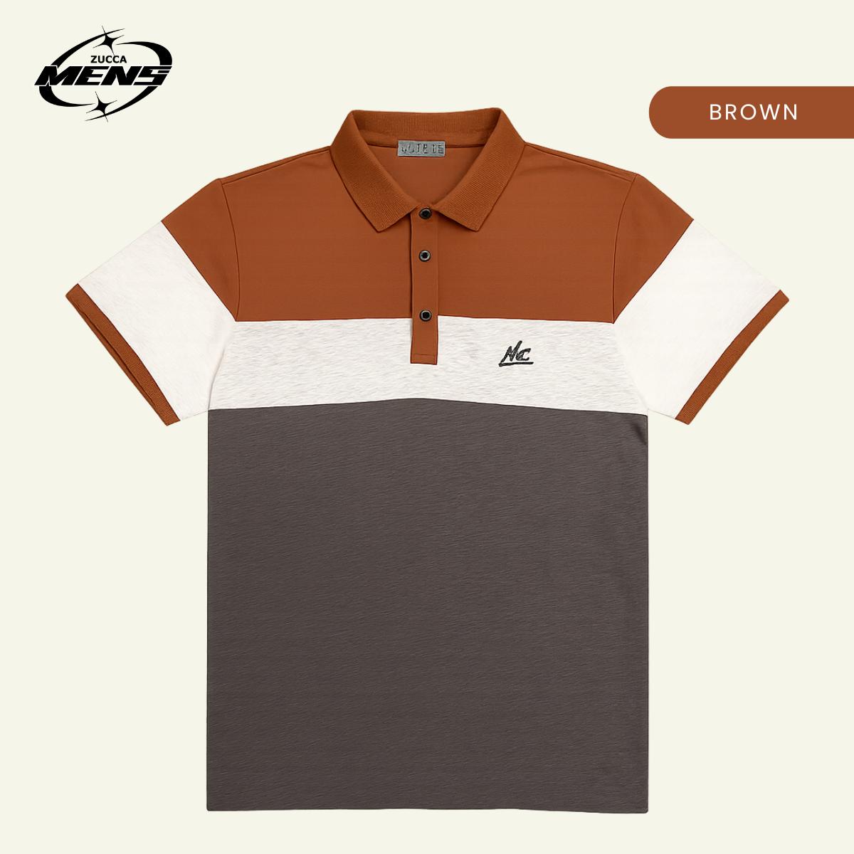 ZUCCA JAMAL TRIPLETONE CLASSIC POLO - MC1017 BAJU LELAKI