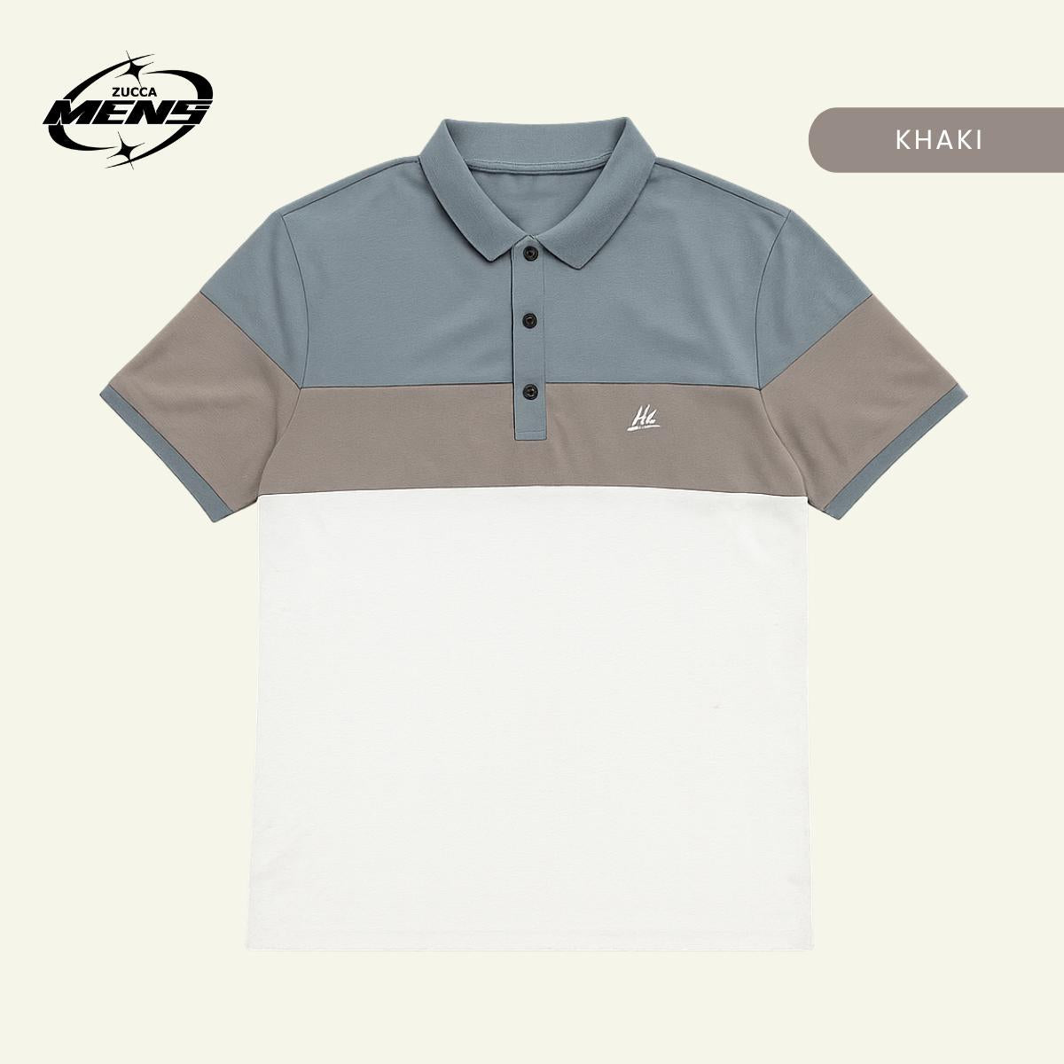 ZUCCA JAMAL TRIPLETONE CLASSIC POLO - MC1017 BAJU LELAKI