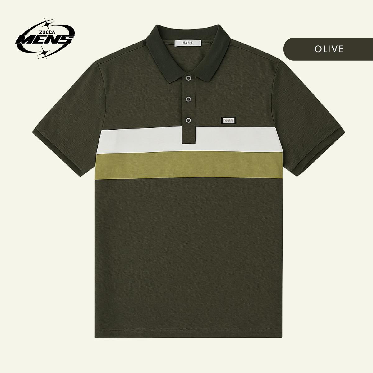 ZUCCA JAMAL TRIPLETONE CLASSIC POLO - MC1017 BAJU LELAKI