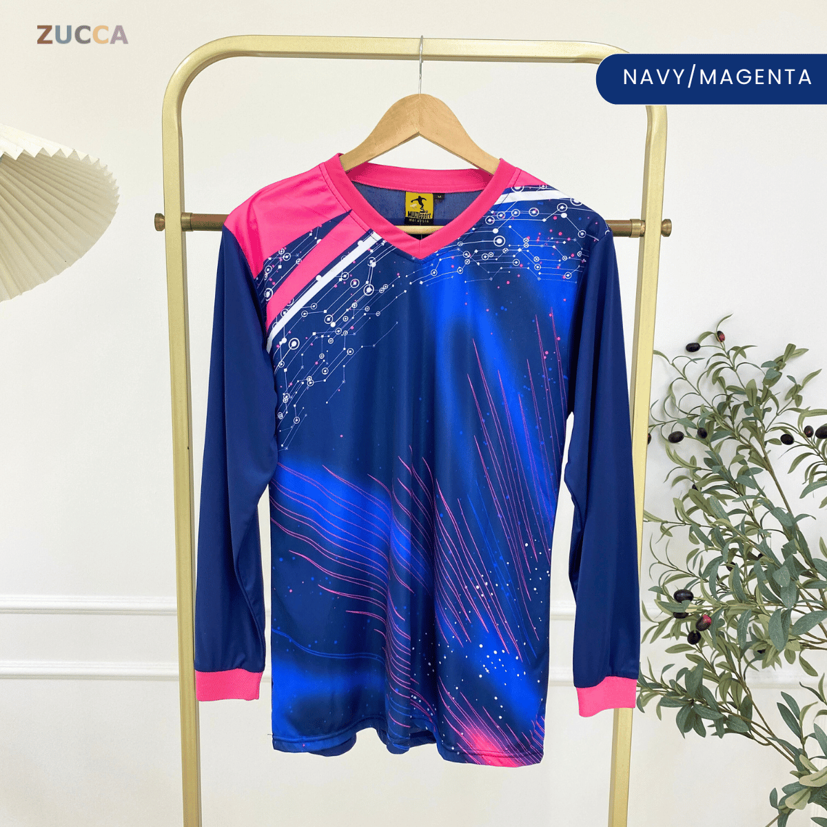 ZUCCA ASTRA UNISEX V-NECK SPORTWEAR JERSEY-MC1021