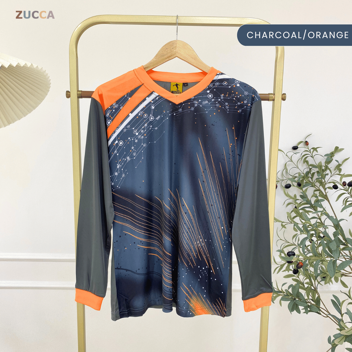 ZUCCA ASTRA UNISEX V-NECK SPORTWEAR JERSEY-MC1021