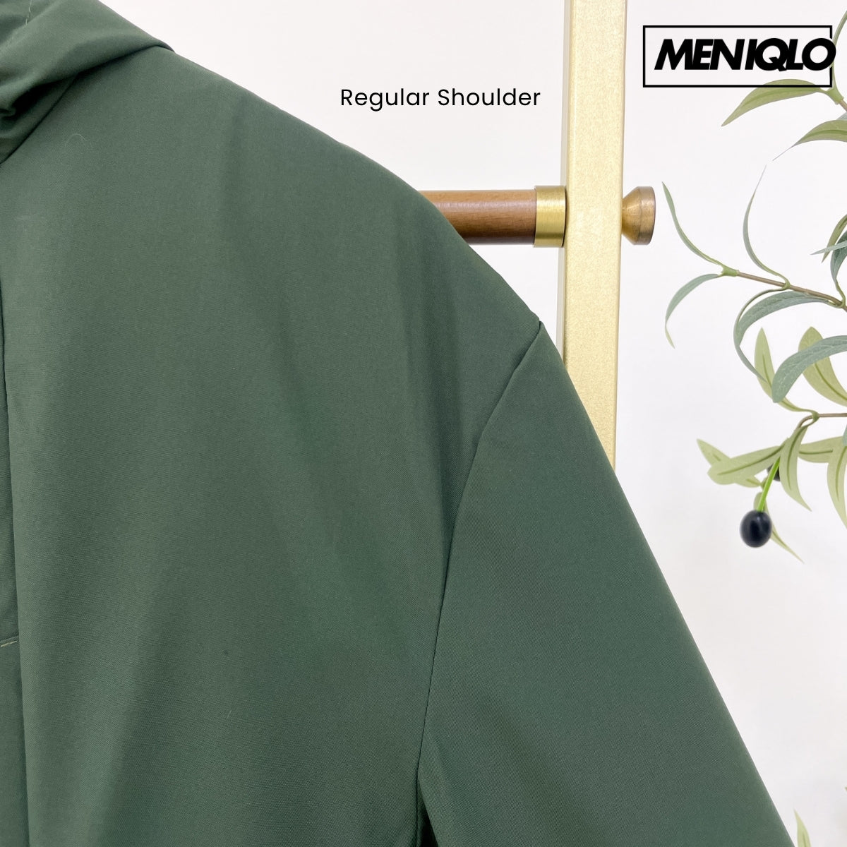 MENIQLO ADAM MEN WINDBREAKER FULL ZIP HOOD - MC1023