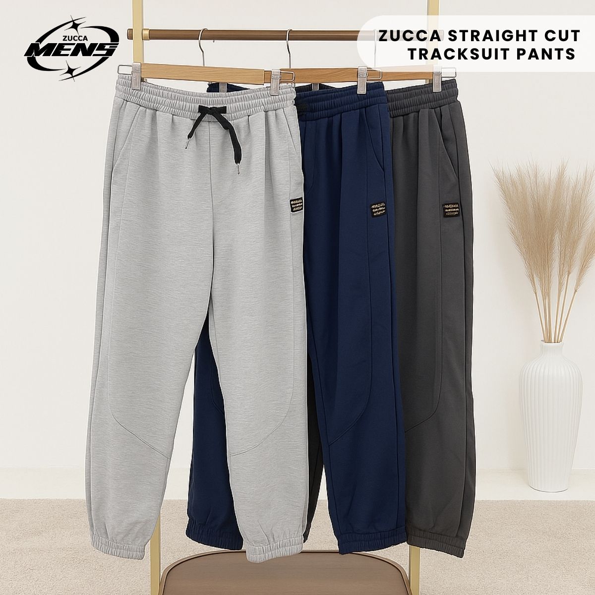 ZUCCA SELUAR TREK SUKAN LATIHAN M-4XL STRAIGHT CUT TRAINING PANTS TRACKSUIT - MCP2002