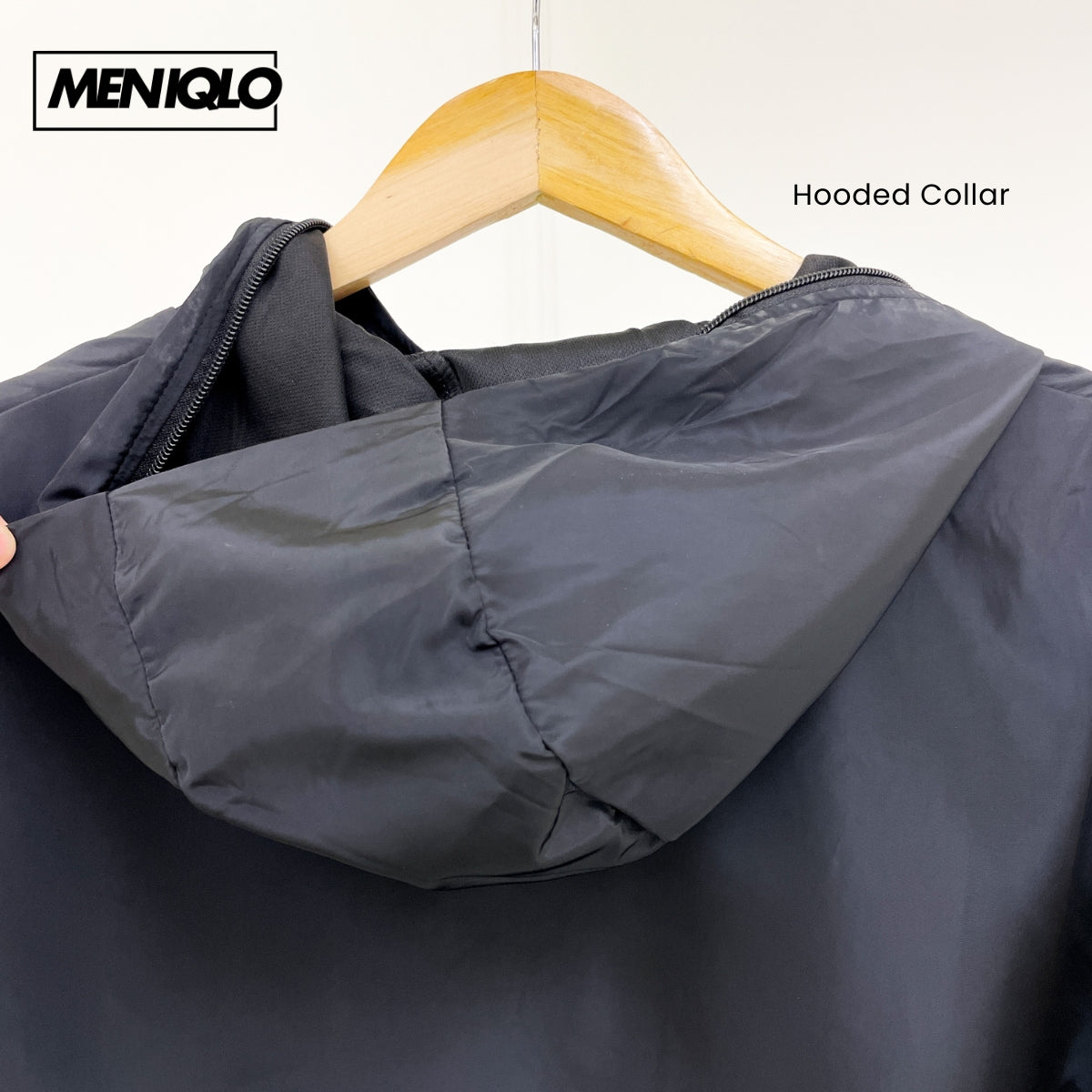 MENIQLO RAVEN HOODED WINDBREAKER BAJU LELAKI - MS005