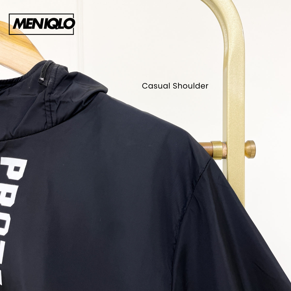MENIQLO RAVEN HOODED WINDBREAKER BAJU LELAKI - MS005