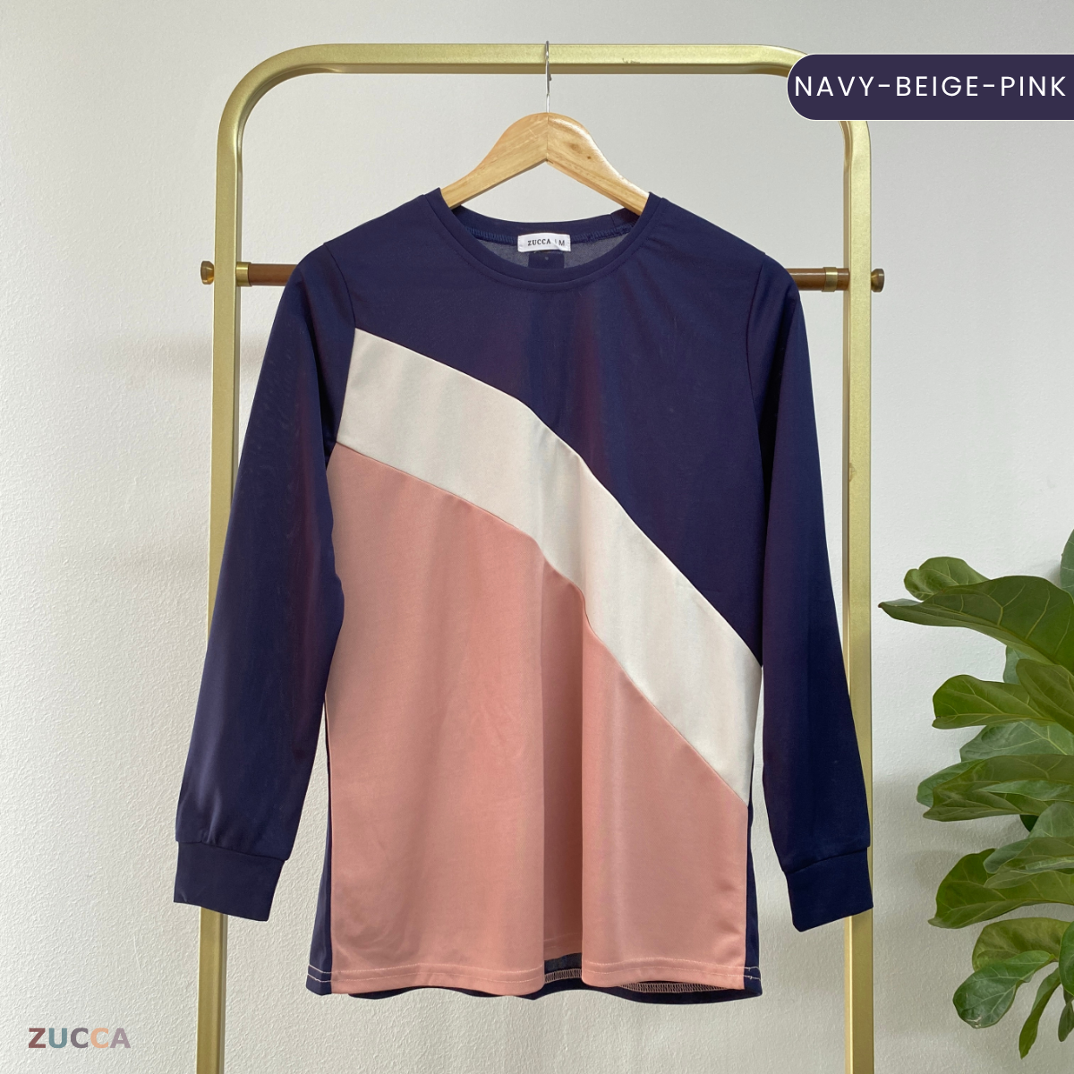 ZUCCA KERRY COLOURBLOCK WOMEN CASUAL BLOUSE - MA021