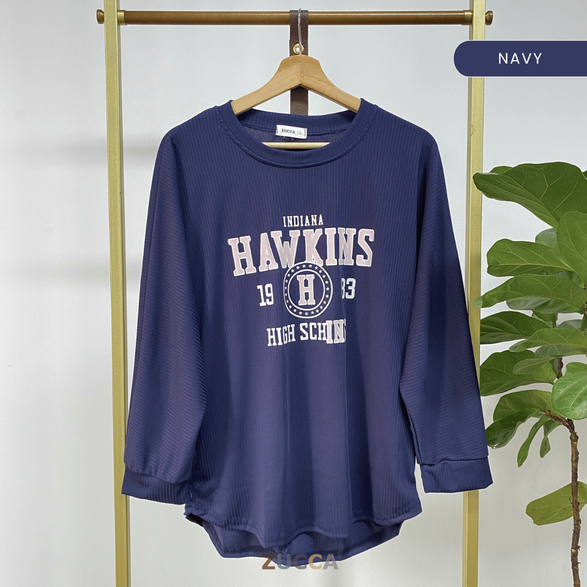 ZUCCA KIMBERLY BAJU WANITA GRAFIK KNIT - DM258