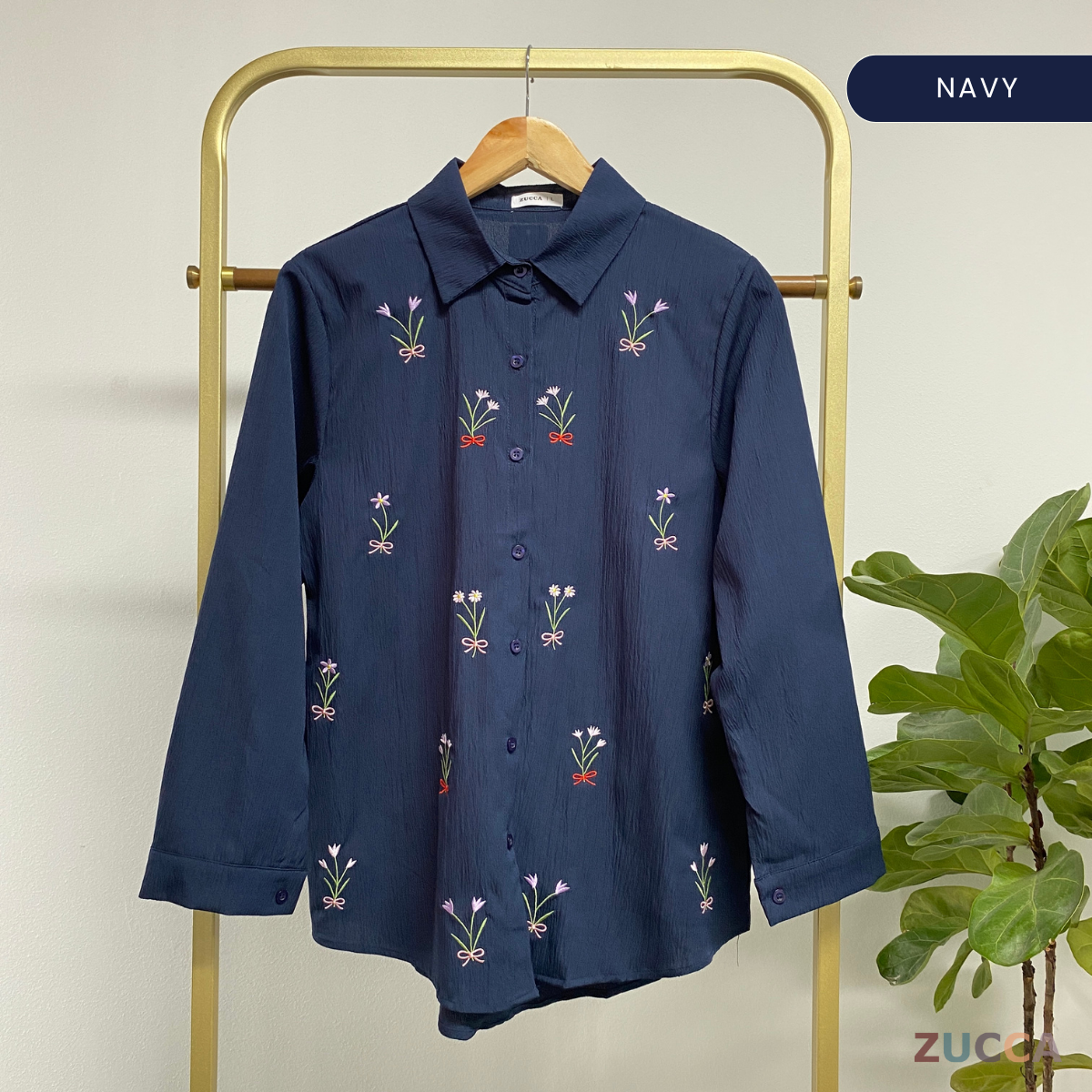 ZUCCA ALYANI BLAUS WANITA SULAMAN BUNGA - DM243 BAJU WANITA