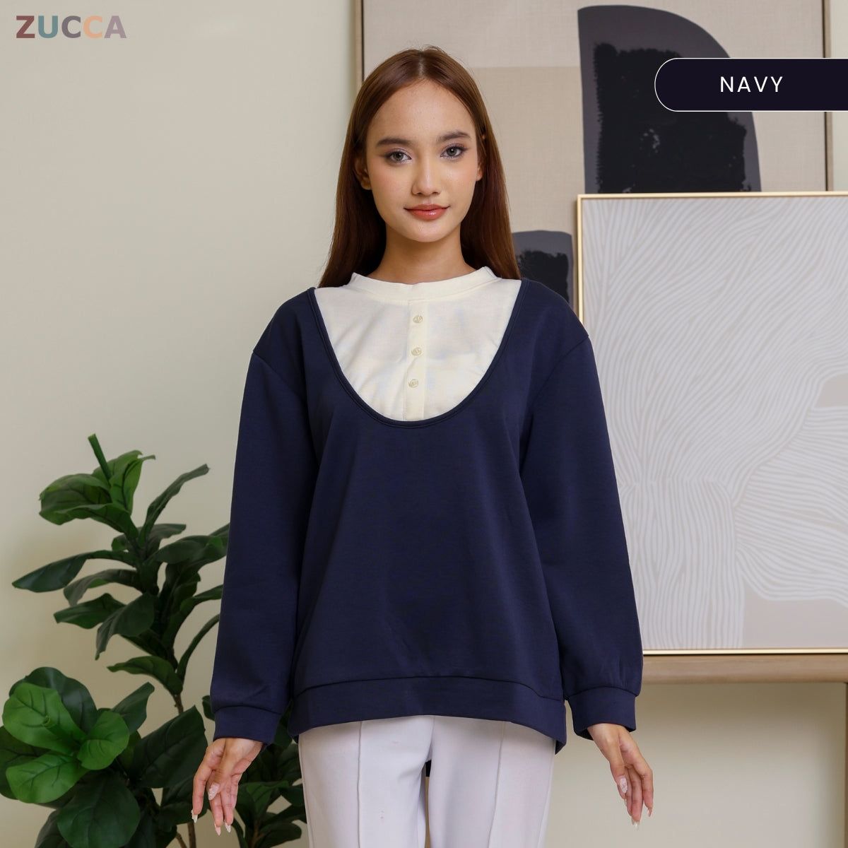 ZUCCA JUNNY DOLCE PULLOVER MODEST LOOK - DM286