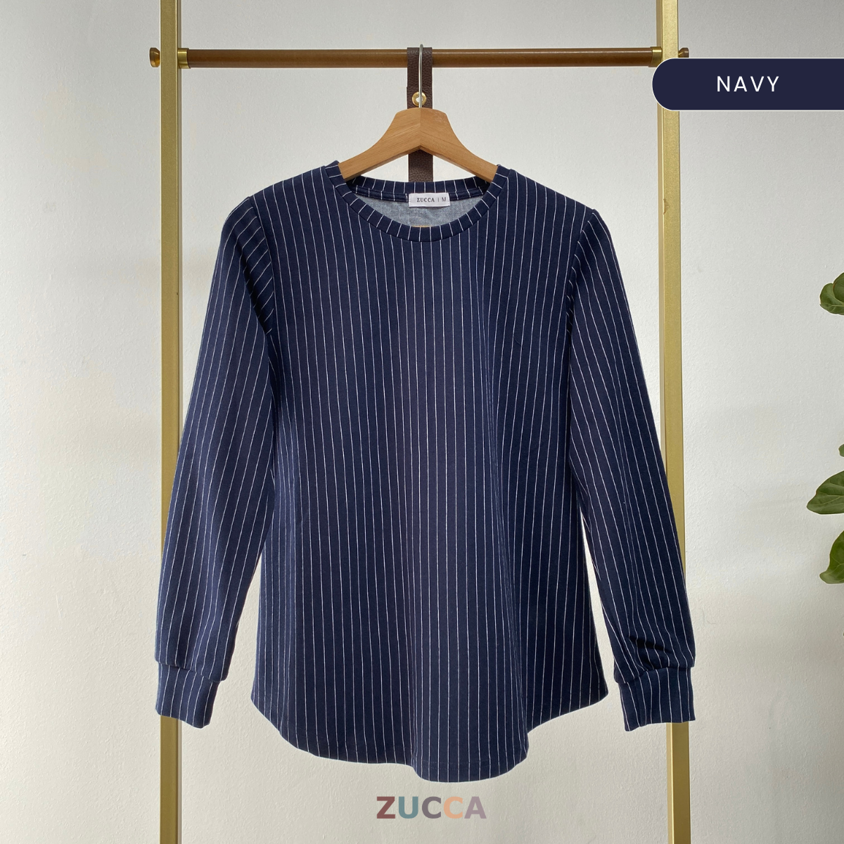 ZUCCA JIHAN PINSTRIPE CASUAL SHIRT - MA052