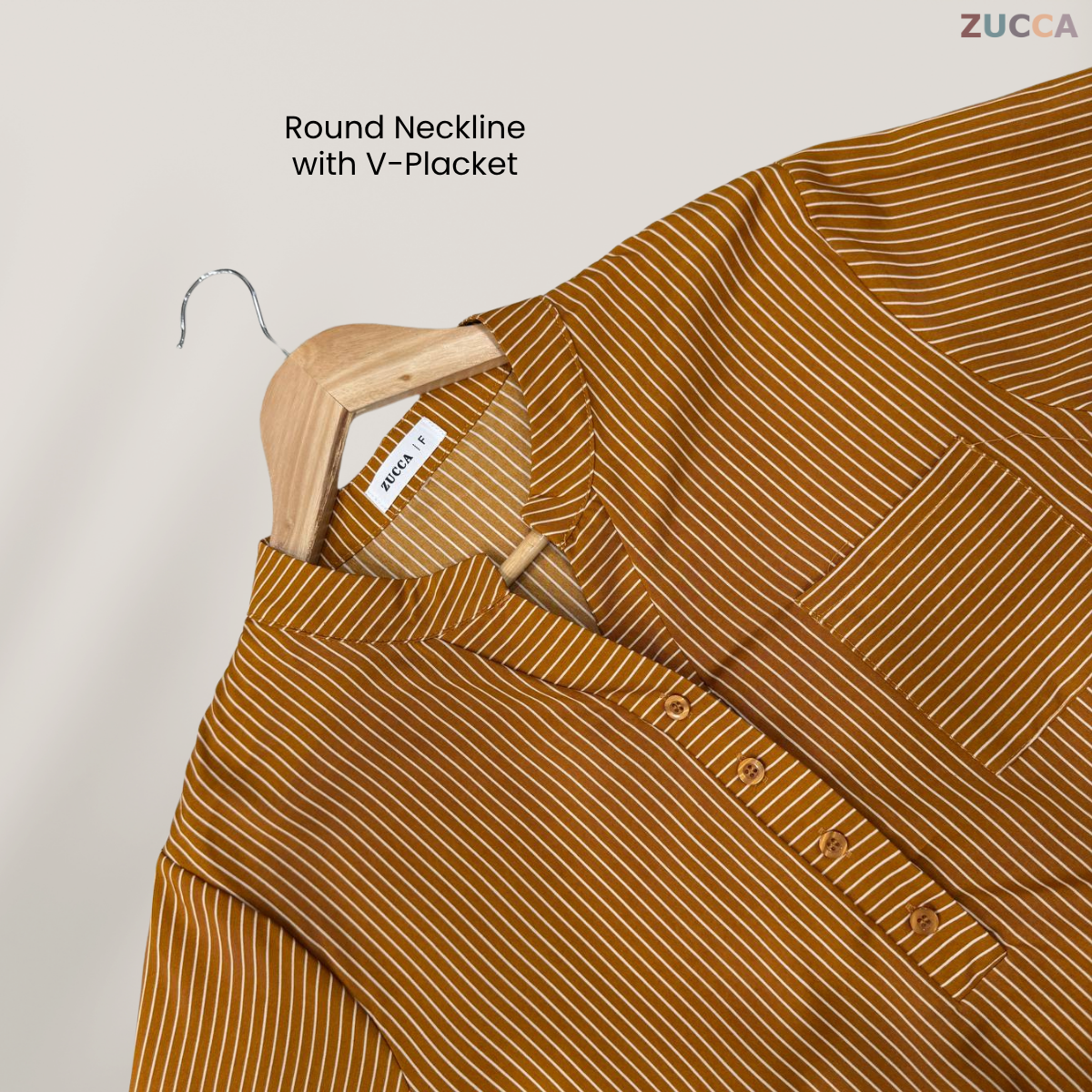ZUCCA AKINI STRIPED V-NECK WOMEN BLOUSE - DM166 KOREAN STYLE