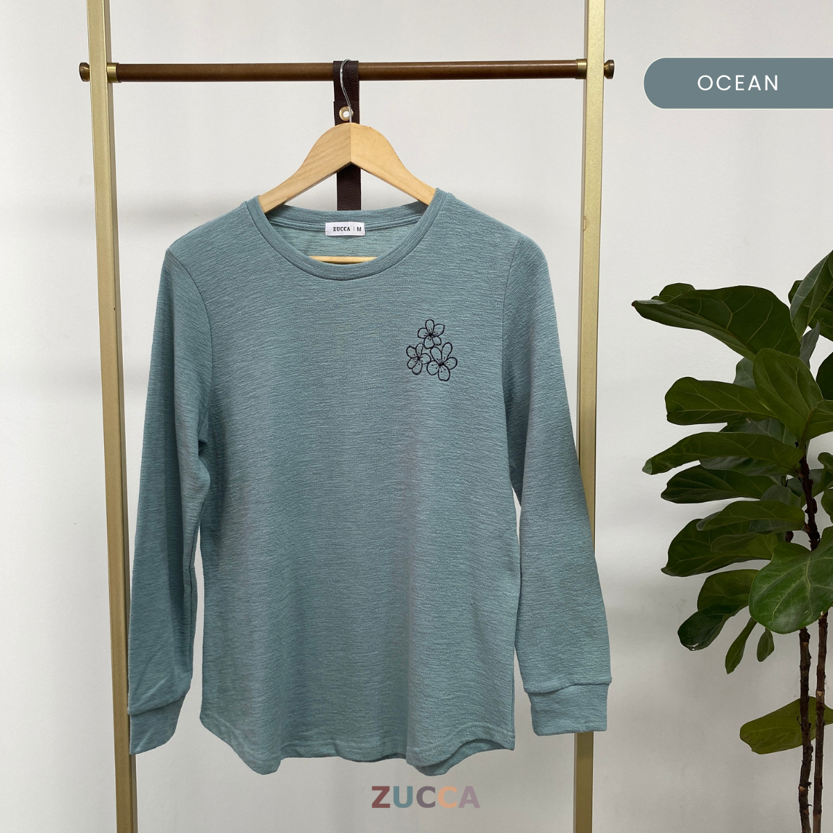 ZUCCA HERMA SOFT KNIT EMBROIDERY SHIRT - MA048