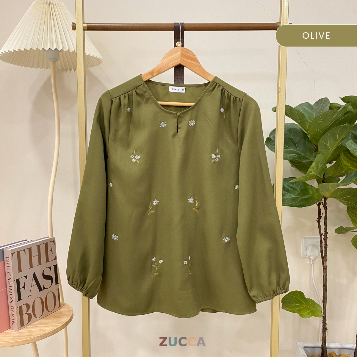 ZUCCA WINNY PLEATED SHOULDER WOMEN BLOUSE - MA012