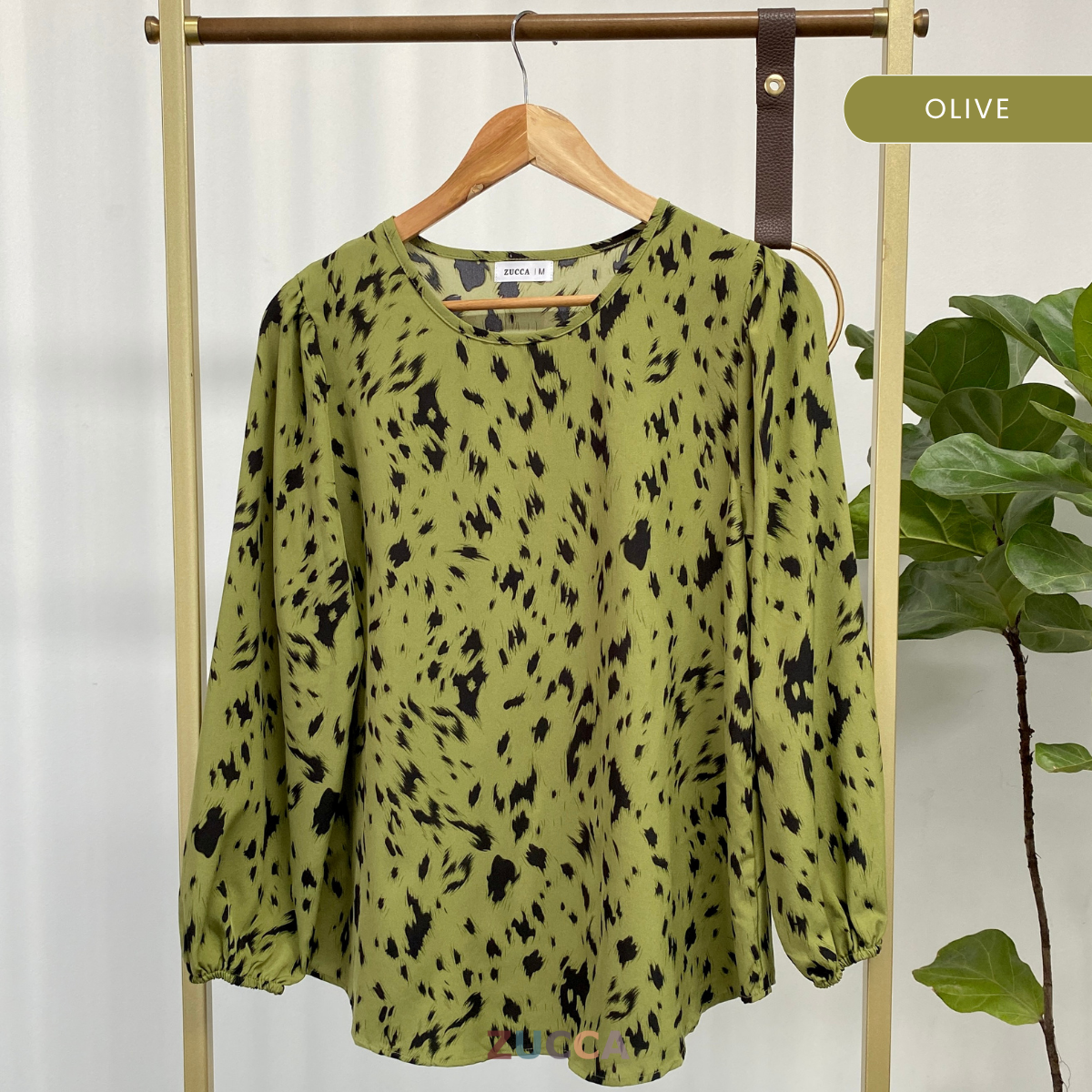 ZUCCA AVIRA ABSTRACT PRINT WOMEN BLOUSE - MA045