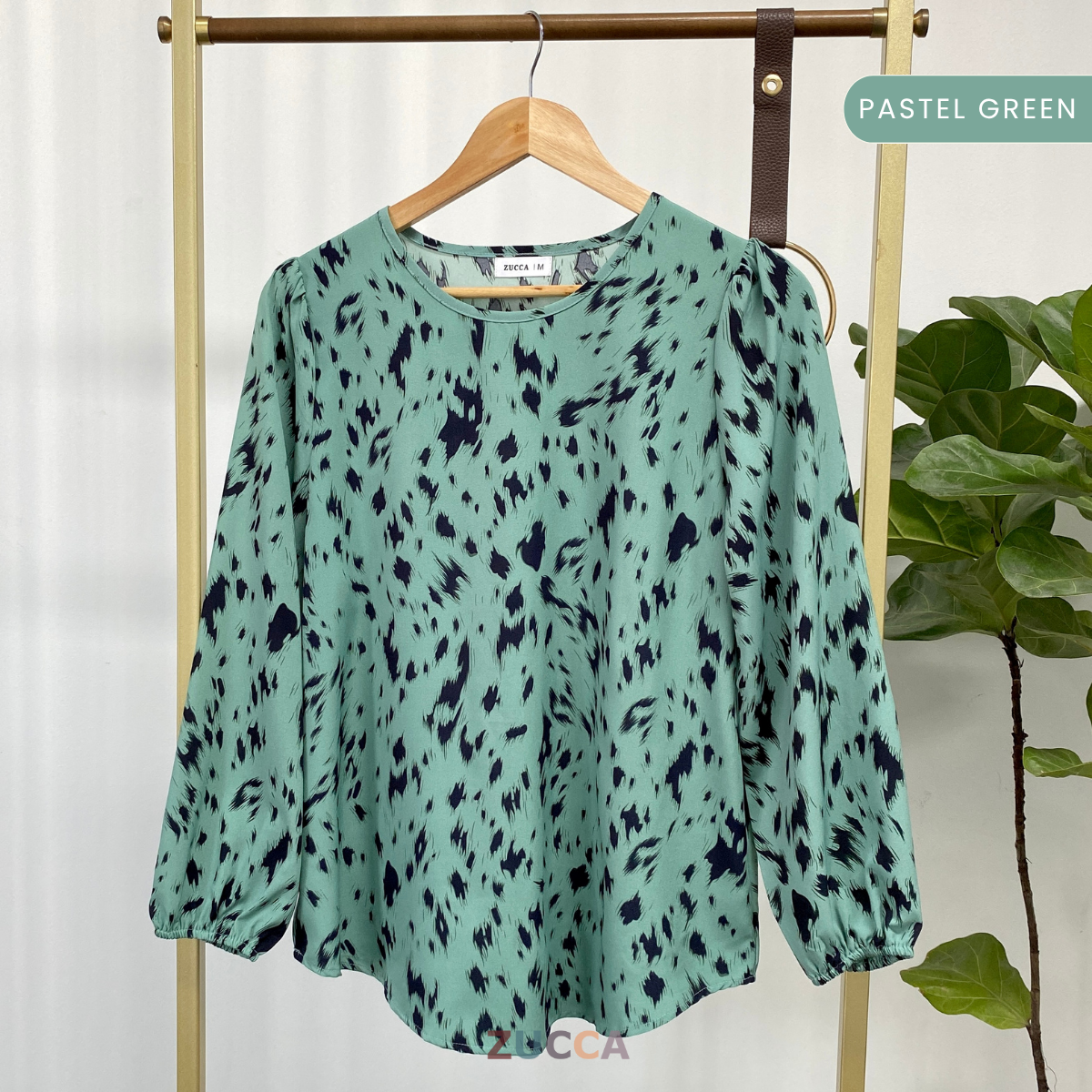 ZUCCA AVIRA ABSTRACT PRINT WOMEN BLOUSE - MA045