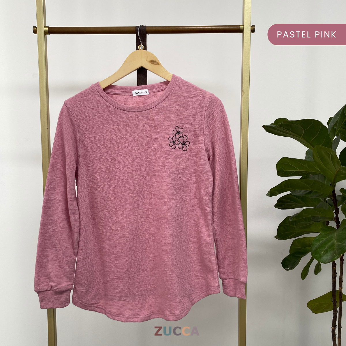 ZUCCA HERMA SOFT KNIT EMBROIDERY SHIRT - MA048