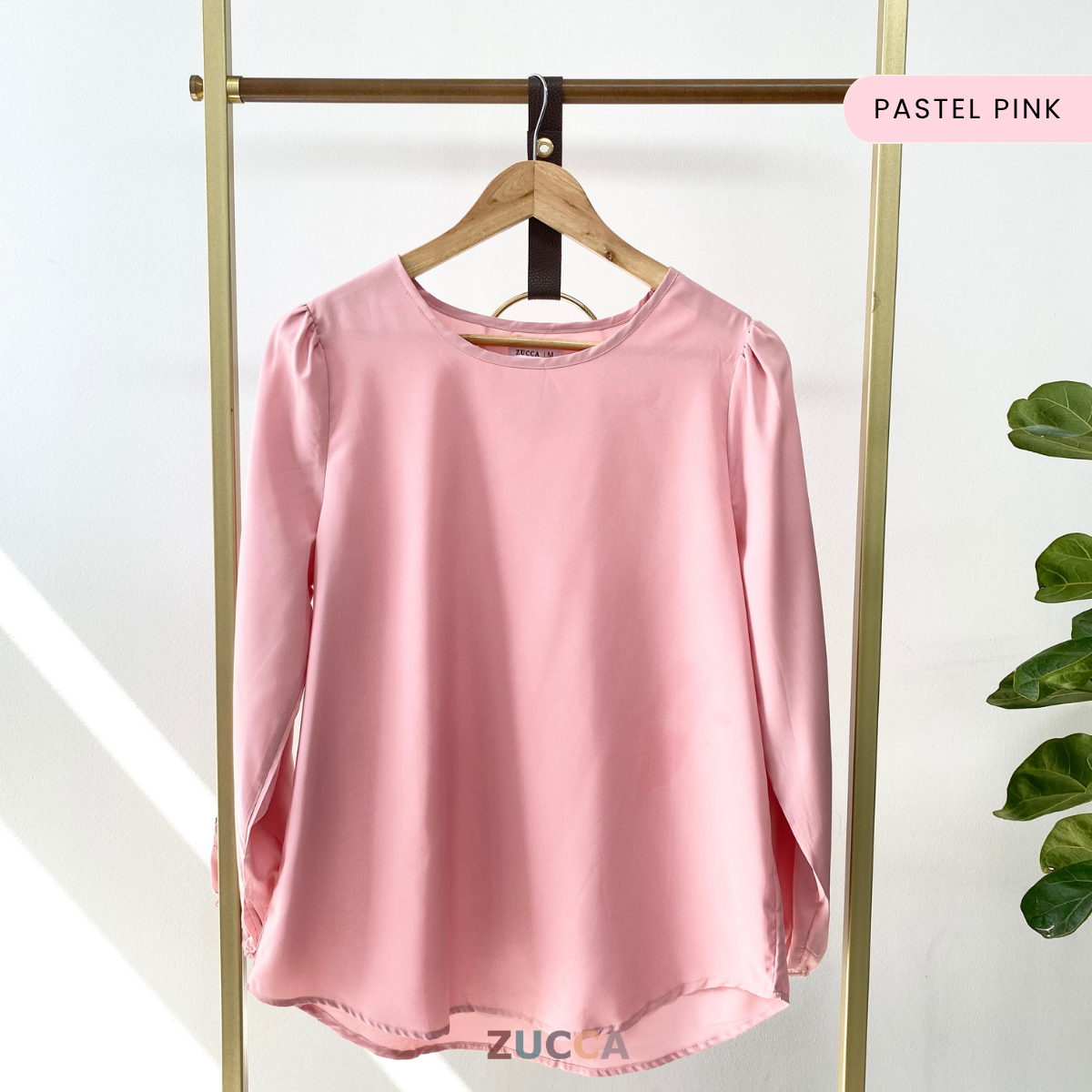 ZUCCA LILIA FLORAL EMBROIDERY SLEEVE BLOUSE - MA064