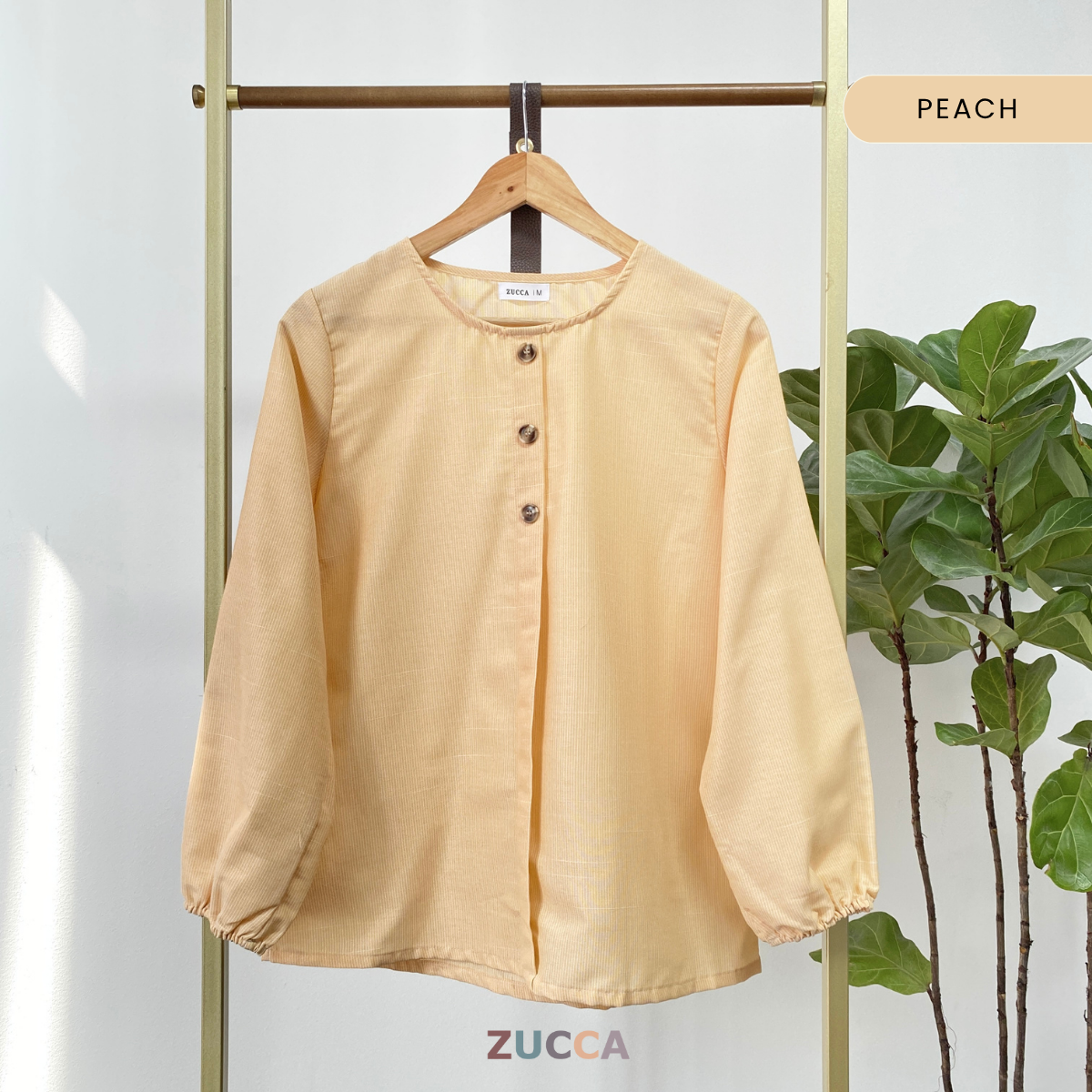 ZUCCA ELARA MINIMALIST FRONT BUTTON DETAIL BLOUSE - MA053