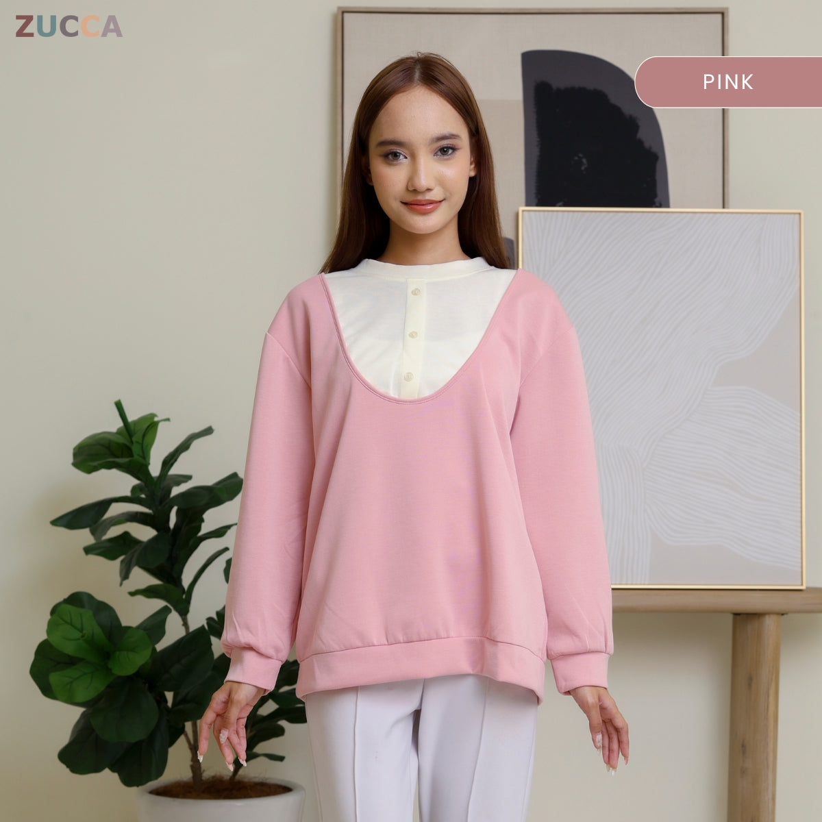ZUCCA JUNNY DOLCE PULLOVER MODEST LOOK - DM286