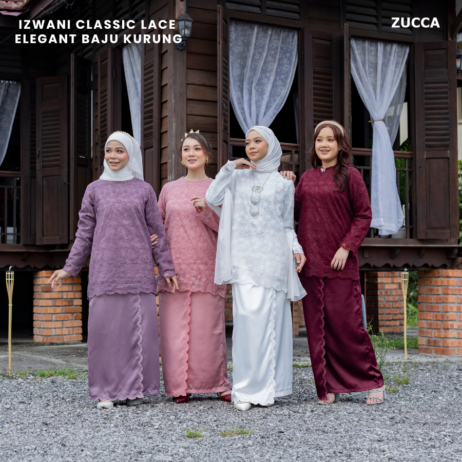Izwani Classic Lace Elegant Baju Kurung - PSRAYA002