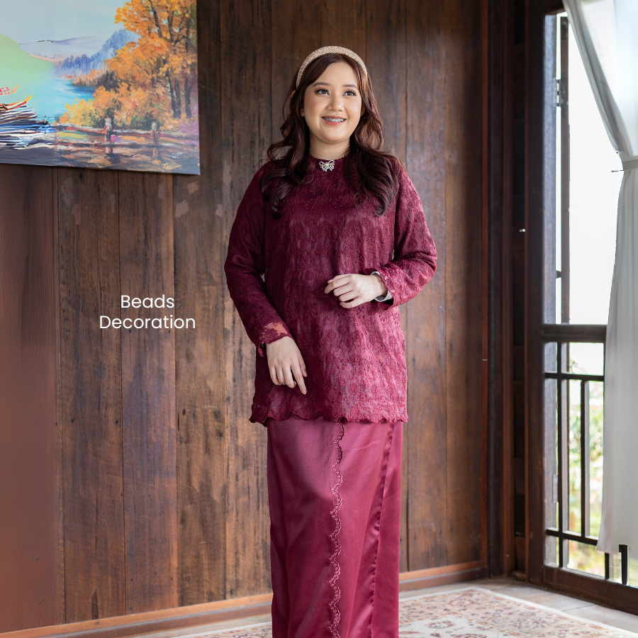 Izwani Classic Lace Elegant Baju Kurung - PSRAYA002