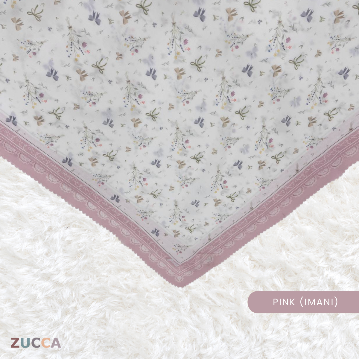 Juliana Hijab Bawal Floral Printed Voile - PSTU001