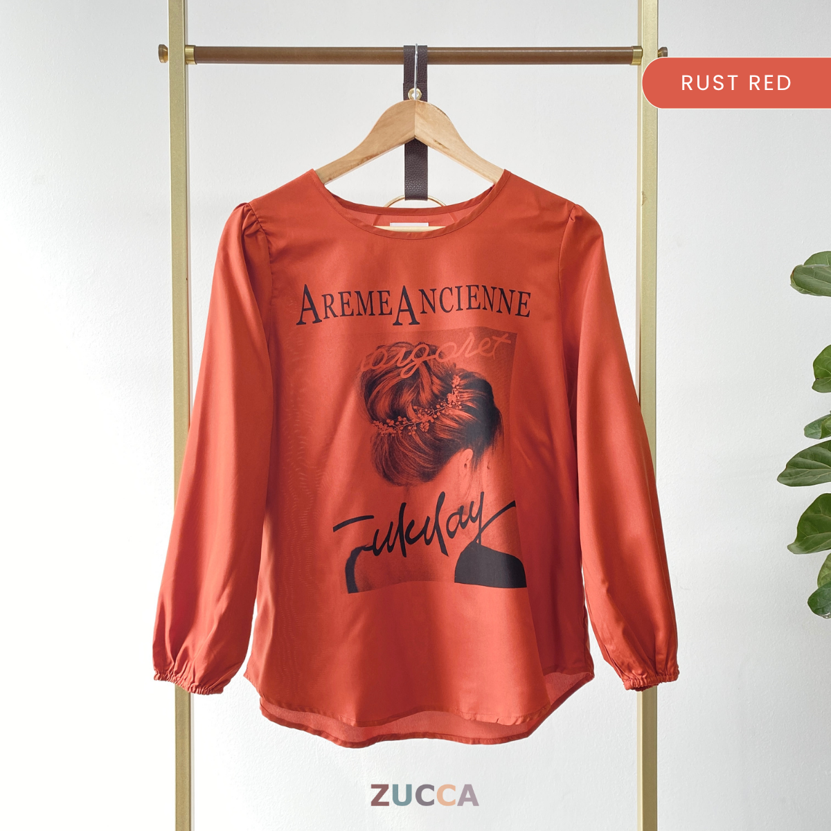ZUCCA RUKA BLOUSEWANITA BERCORAK GRAFIK - MA065