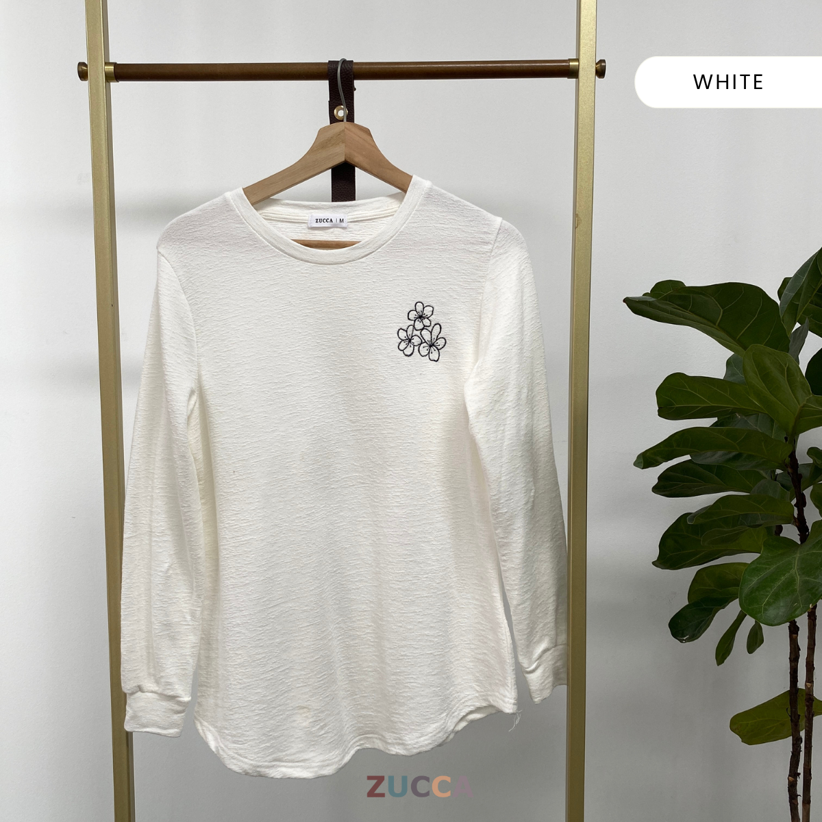 ZUCCA HERMA SOFT KNIT EMBROIDERY SHIRT - MA048