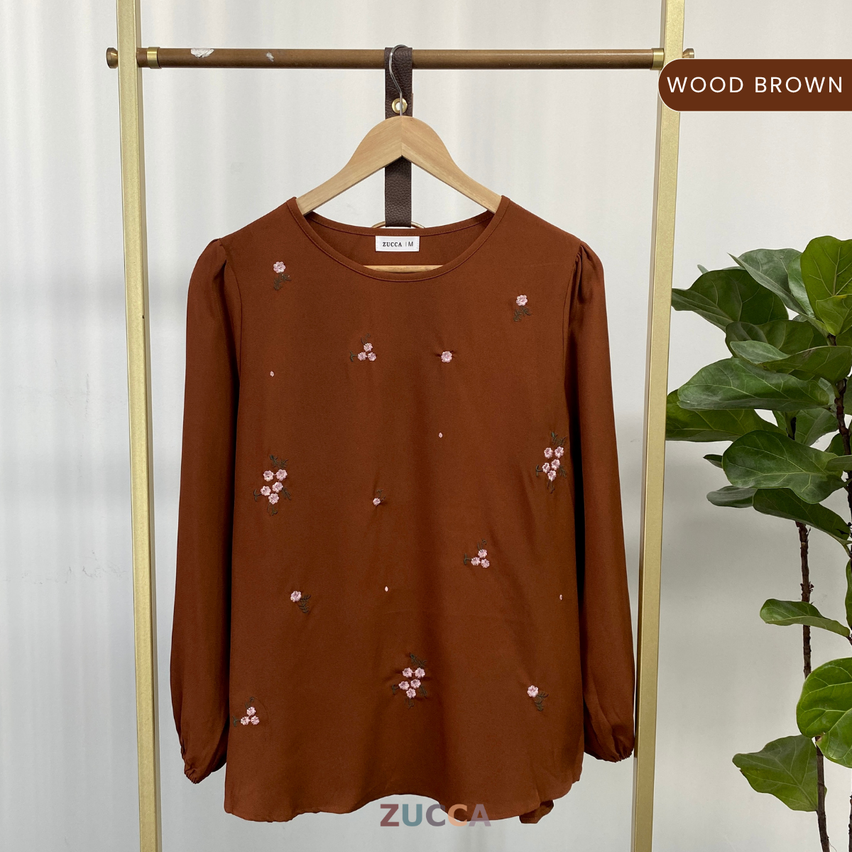 ZUCCA MIRZA FLORAL EMBROIDERY STITCH WOMEN BLOUSE - MA034