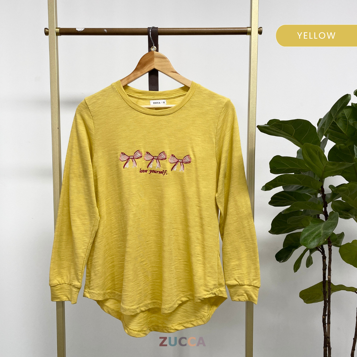 ZUCCA ATIQAH SOFT KNIT BOW EMBROIDERY SHIRT - MA028A